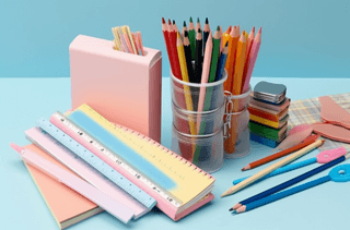 日常生活中的洗澡用具与文具用品